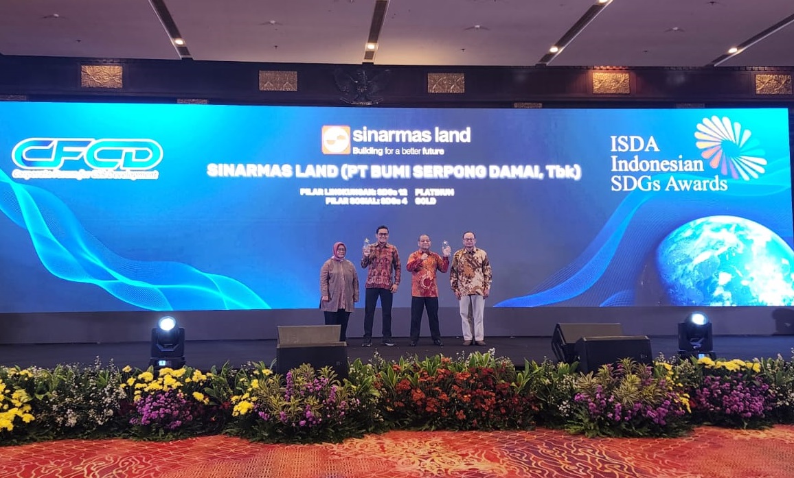 Sinar Mas Land Raih Gold & Platinum Winner di Ajang Penghargaan ICA dan ISDA 2025